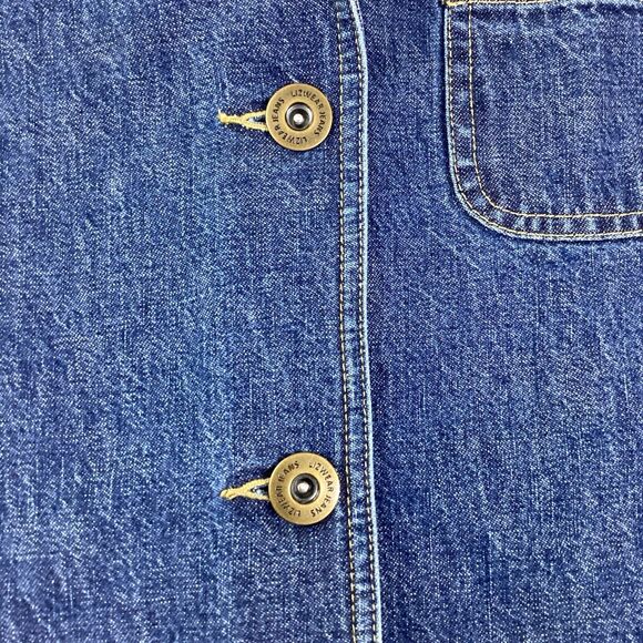 1990’s Liz Claiborne Denim Chore Three Pocket Jean Jacket Women's Small - Picture 11 of 14